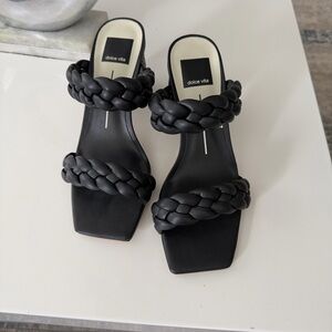 Dolce Vita Paily  Double-Strap Square-Toe Slide Heels